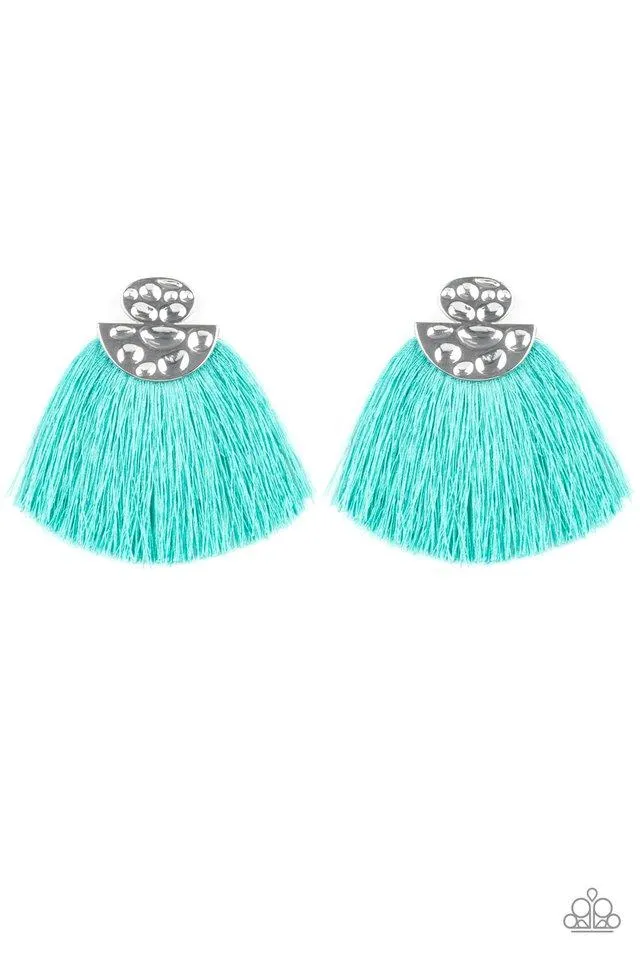 Paparazzi Earring ~ Make Some PLUME - Blue