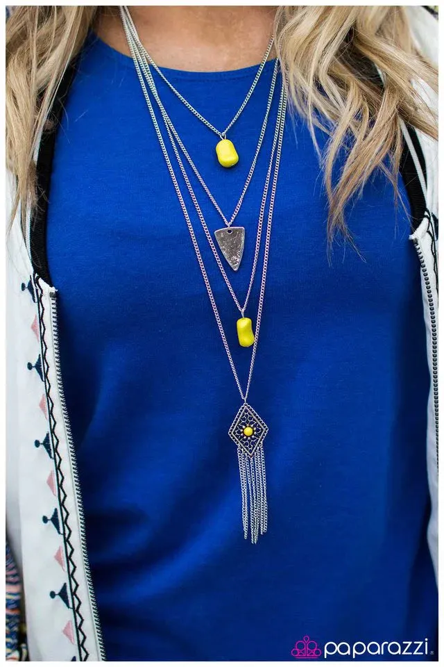 Paparazzi Necklace ~ A Gypsy Soul - Yellow