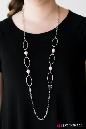 Paparazzi Necklace ~ A Role To SHINE For - Pink