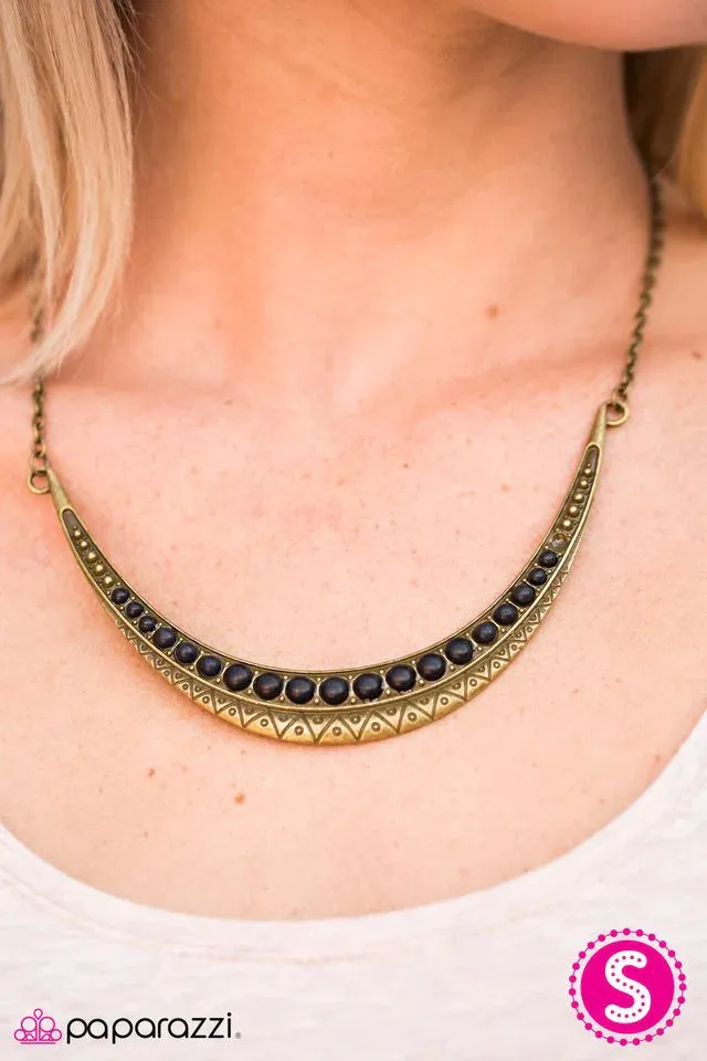 Paparazzi Necklace ~ Desert Drifter - Brass