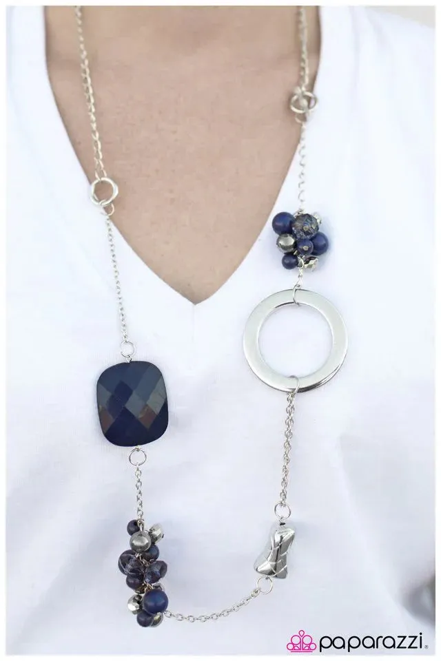 Paparazzi Necklace ~ I Cannot Deny - Blue