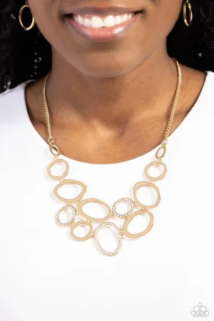 Paparazzi Necklace ~ Limelight Lead - Gold