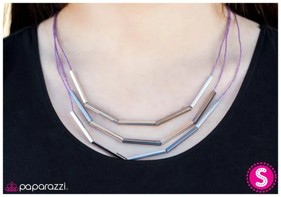 Paparazzi Necklace ~ The Long and Short Of It - Purple