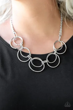 Paparazzi Necklace ~ Urban Orbit - Silver