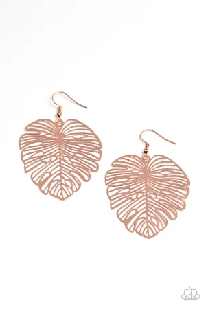 PAPARAZZI Palm Palmistry - Copper EARRINGS