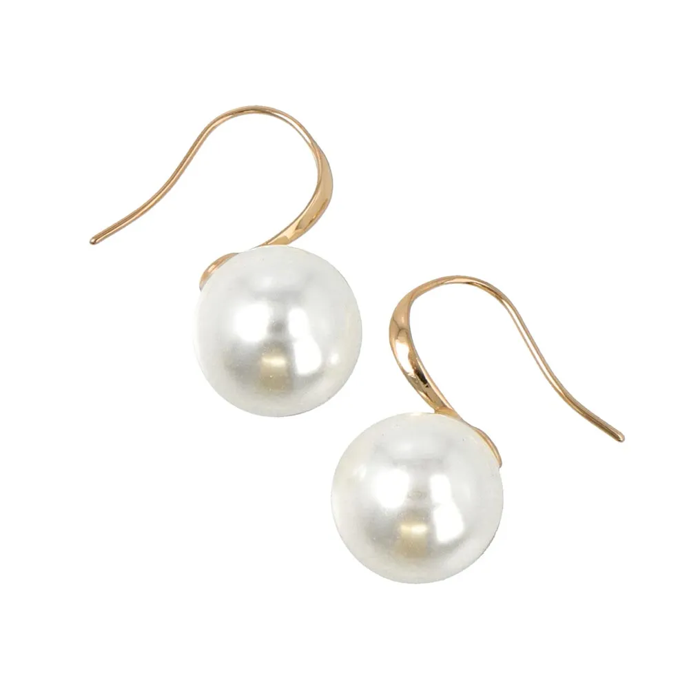 Pearl Hoop Earrings