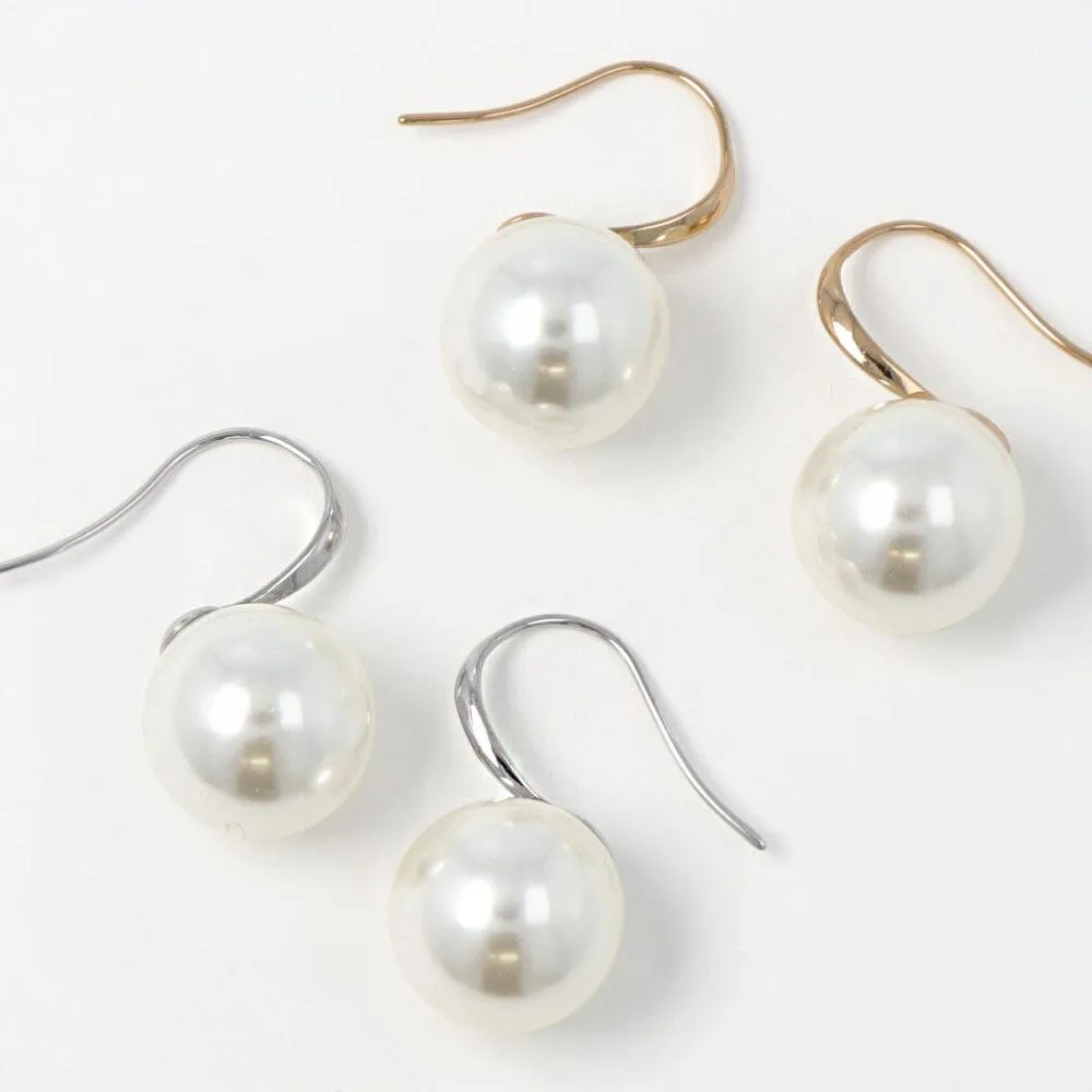 Pearl Hoop Earrings