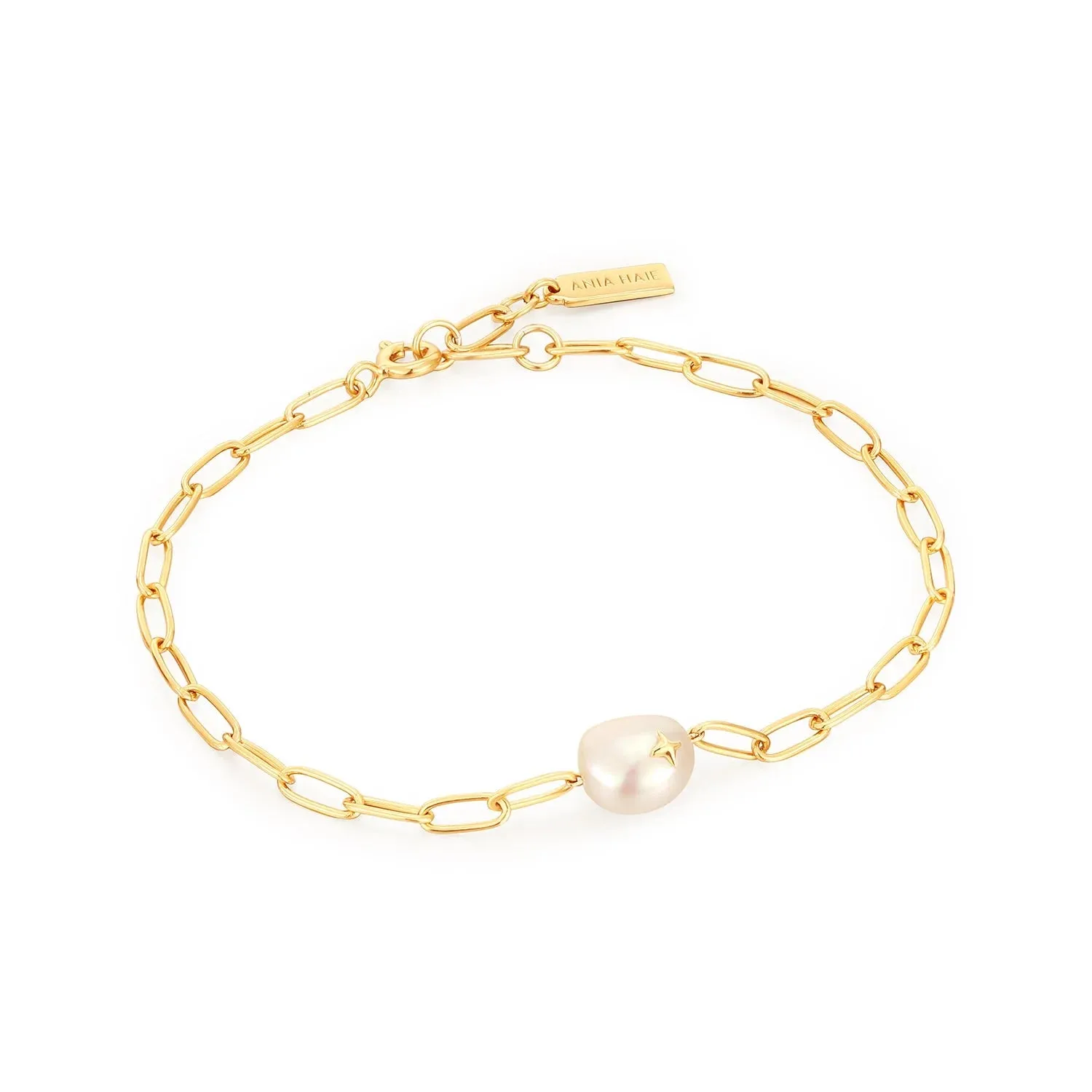 Pearl Power - Pearl Sparkle Chunky Chain Bracelet - 2 colours