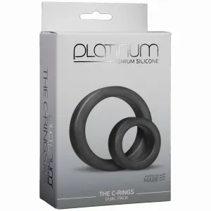 Platinum Silicone C Ring Charcoal