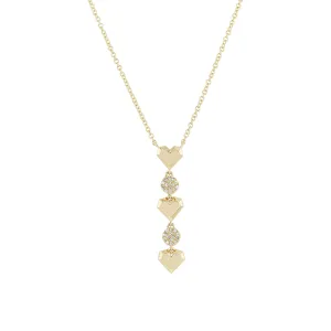 Playing Hearts Diamond Necklace