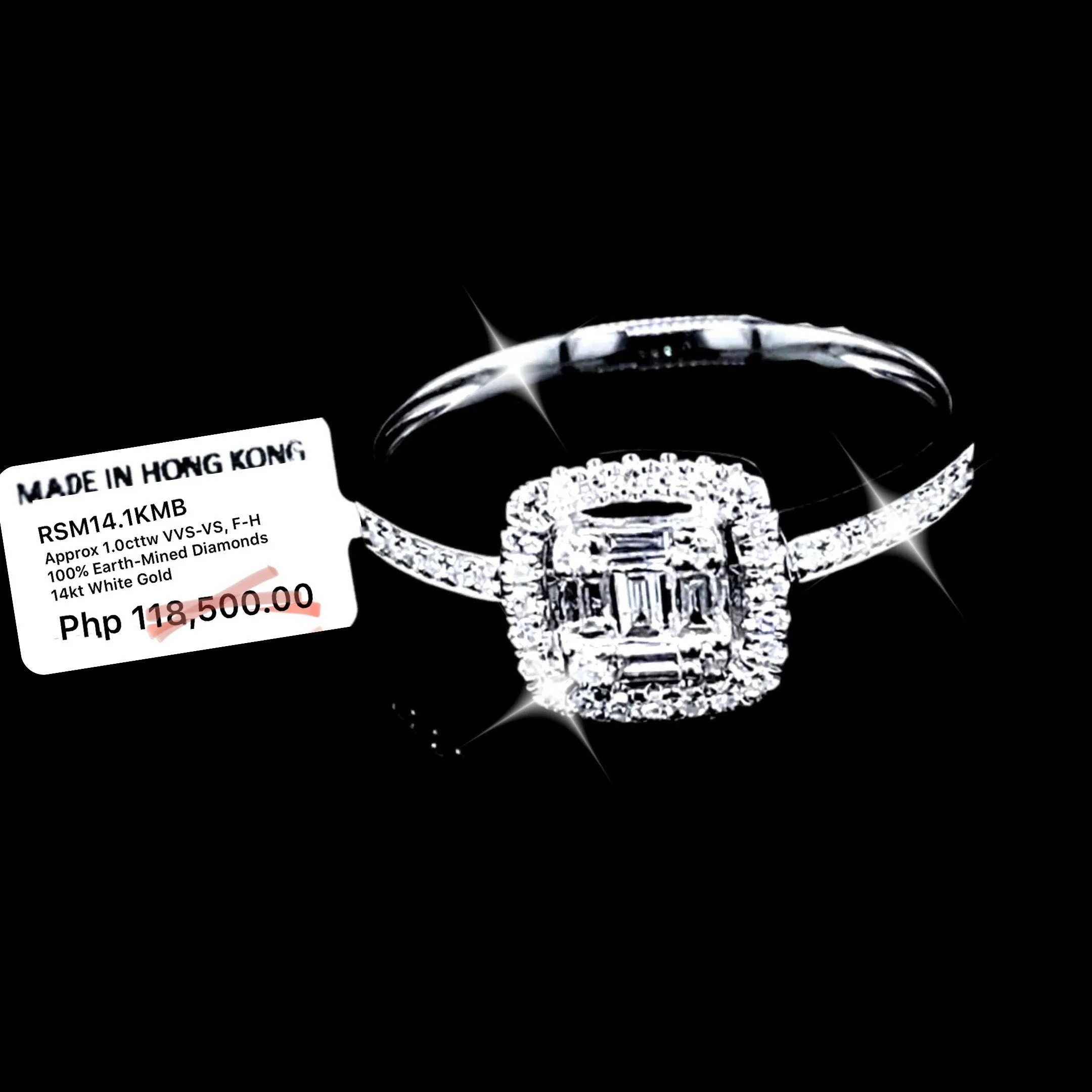 PREORDER | Classic Halo Cushion Diamond Ring 14kt