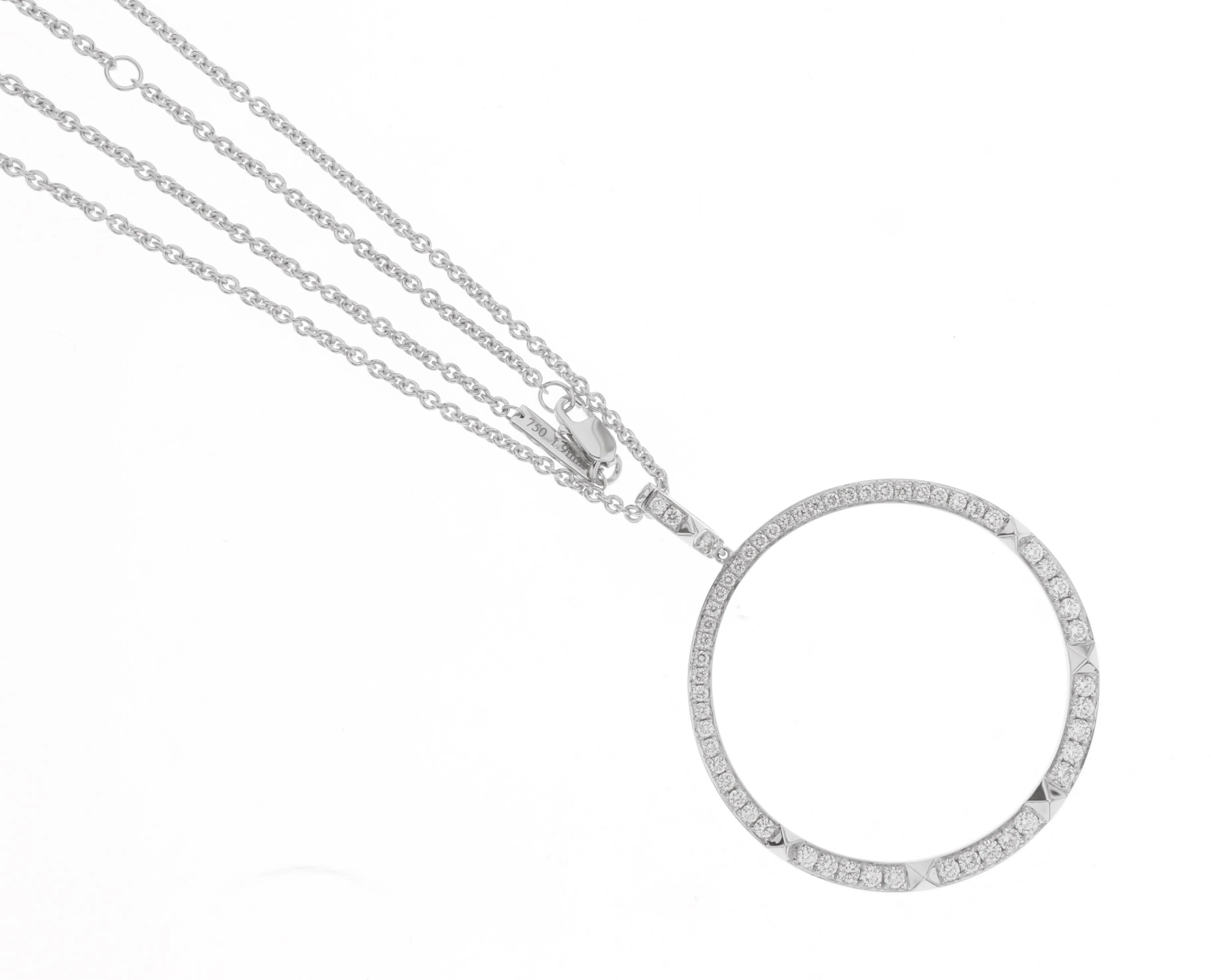 R.08® Pendant Necklace | 18K White Gold