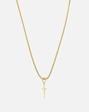 Saint Morta Dagger Franco Necklace Gold