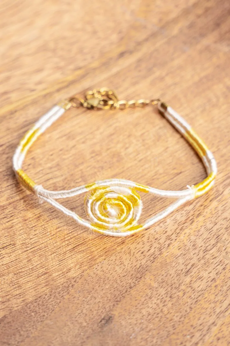 SALE! Sunshine Swirl Thread Wrap Bracelet