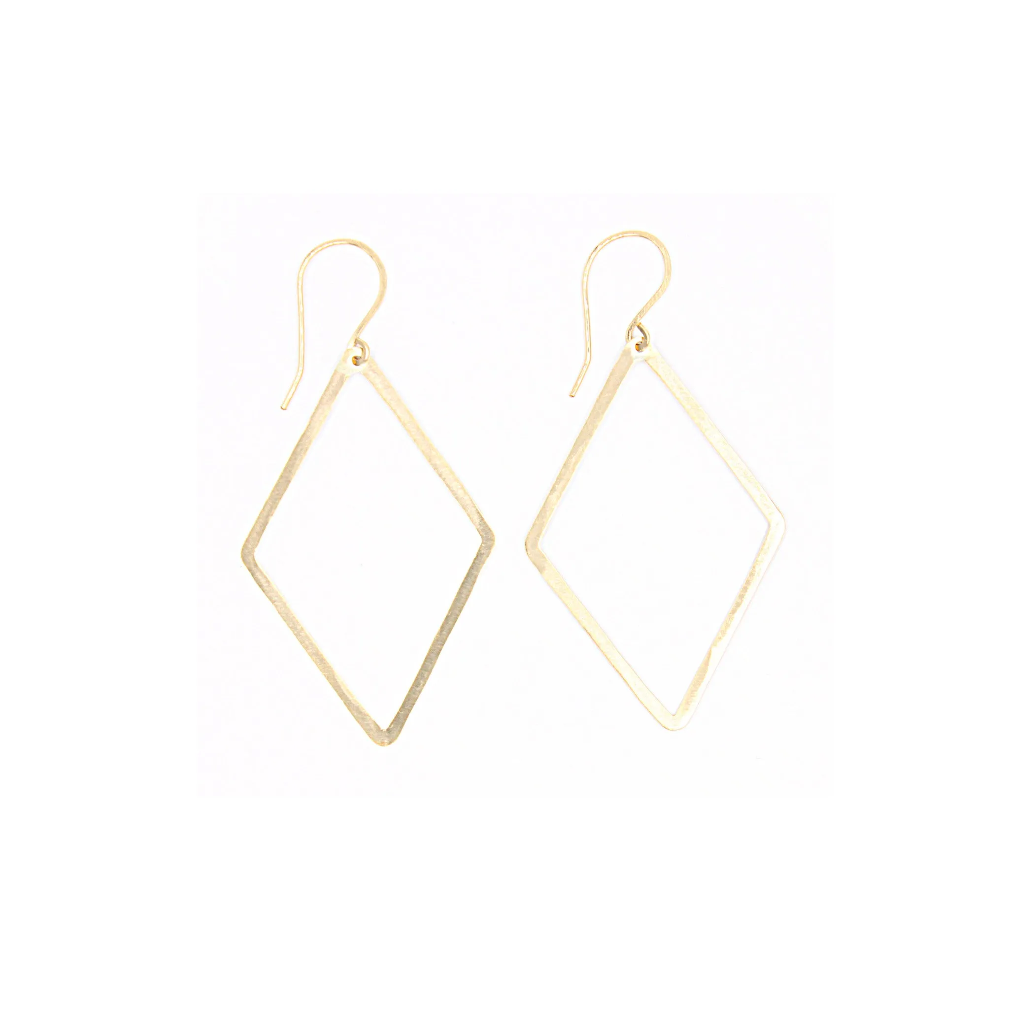 Shape Earrings: Thin Diamond