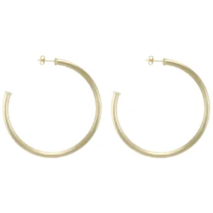 Sheila Fajl Everybody's Favorite Brushed Gold Hoops