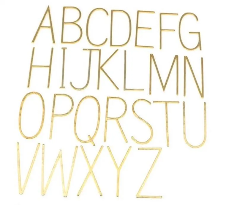 Sideway Alphabet Necklace