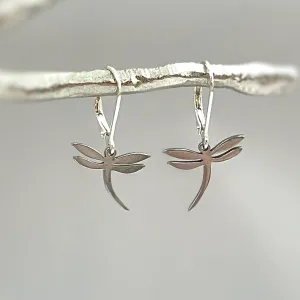 Silver Dragonfly Earrings dangle