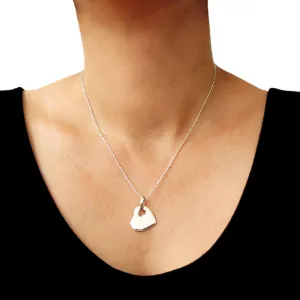 Silver Heart Pendant Necklace