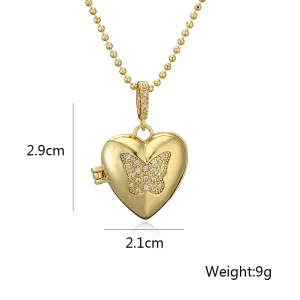 SISSLIA Fashion Luxury Choker 18K Gold Heart Crystal Necklaces For Women Jewelry Drop Necklaces