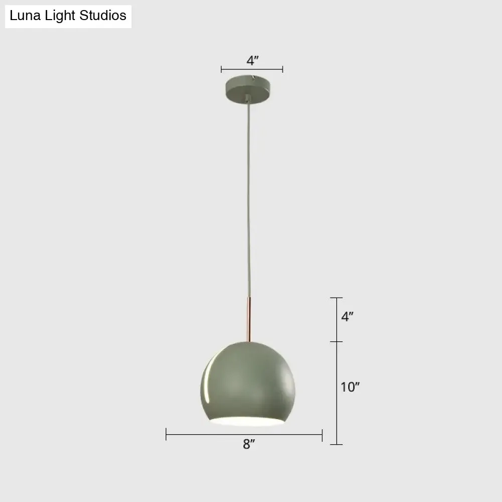 Sleek 1-Head Pendant Light Kit for Dining Room - Minimalist Hanging Lamp with Stylish Metal Shade