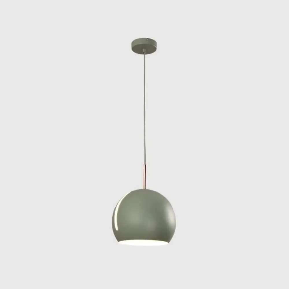 Sleek 1-Head Pendant Light Kit for Dining Room - Minimalist Hanging Lamp with Stylish Metal Shade