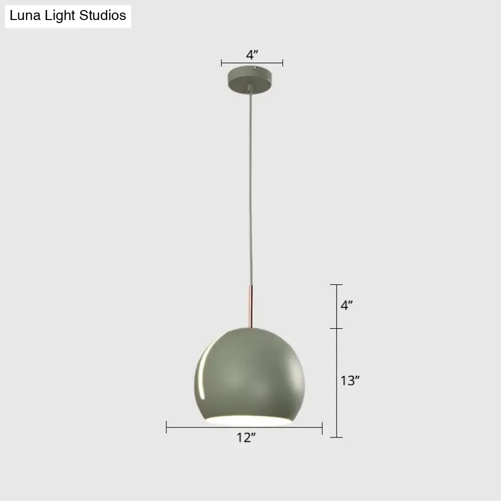 Sleek 1-Head Pendant Light Kit for Dining Room - Minimalist Hanging Lamp with Stylish Metal Shade