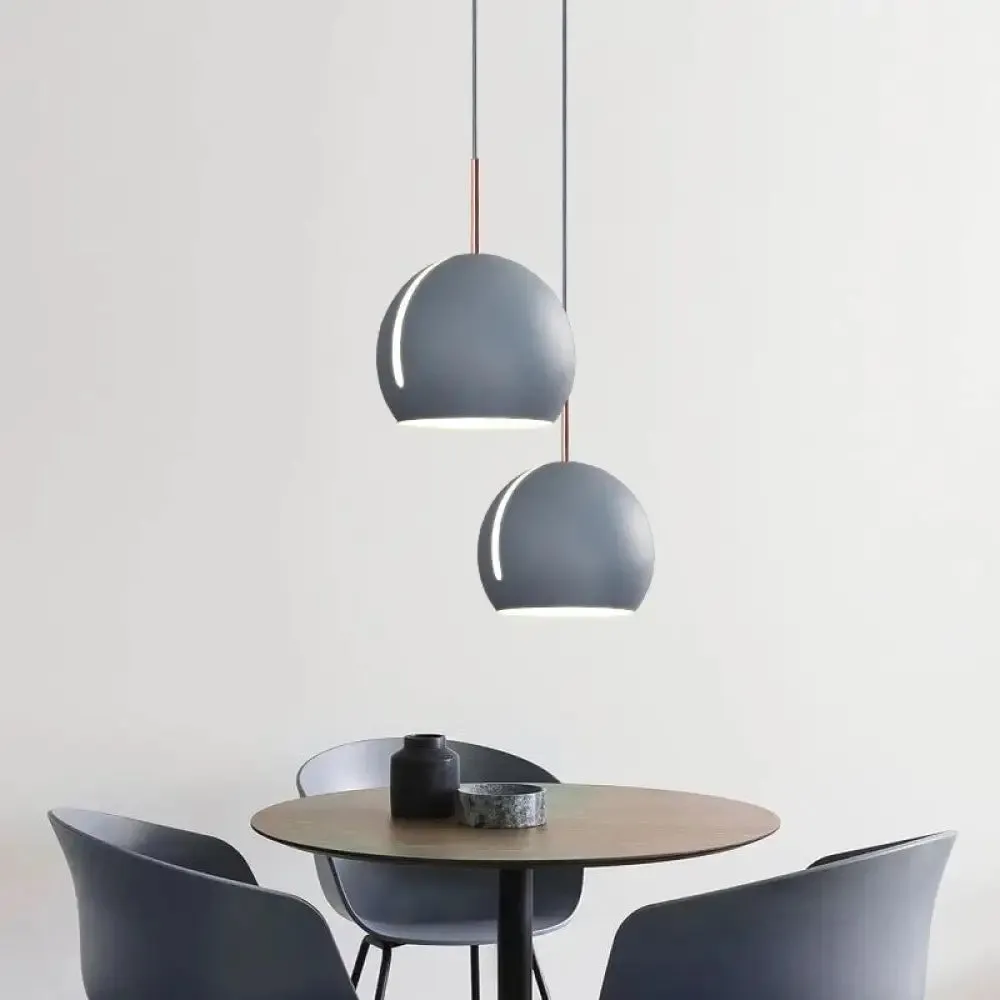 Sleek 1-Head Pendant Light Kit for Dining Room - Minimalist Hanging Lamp with Stylish Metal Shade