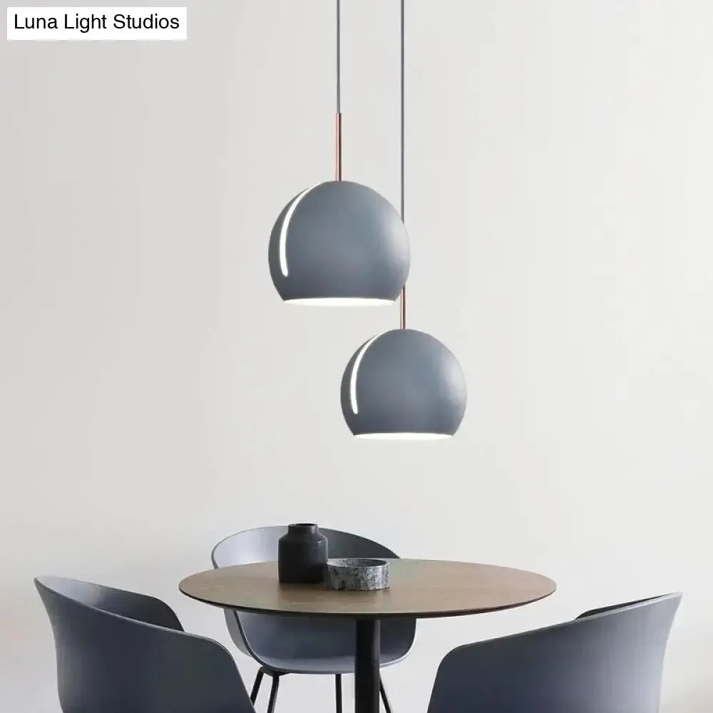 Sleek 1-Head Pendant Light Kit for Dining Room - Minimalist Hanging Lamp with Stylish Metal Shade