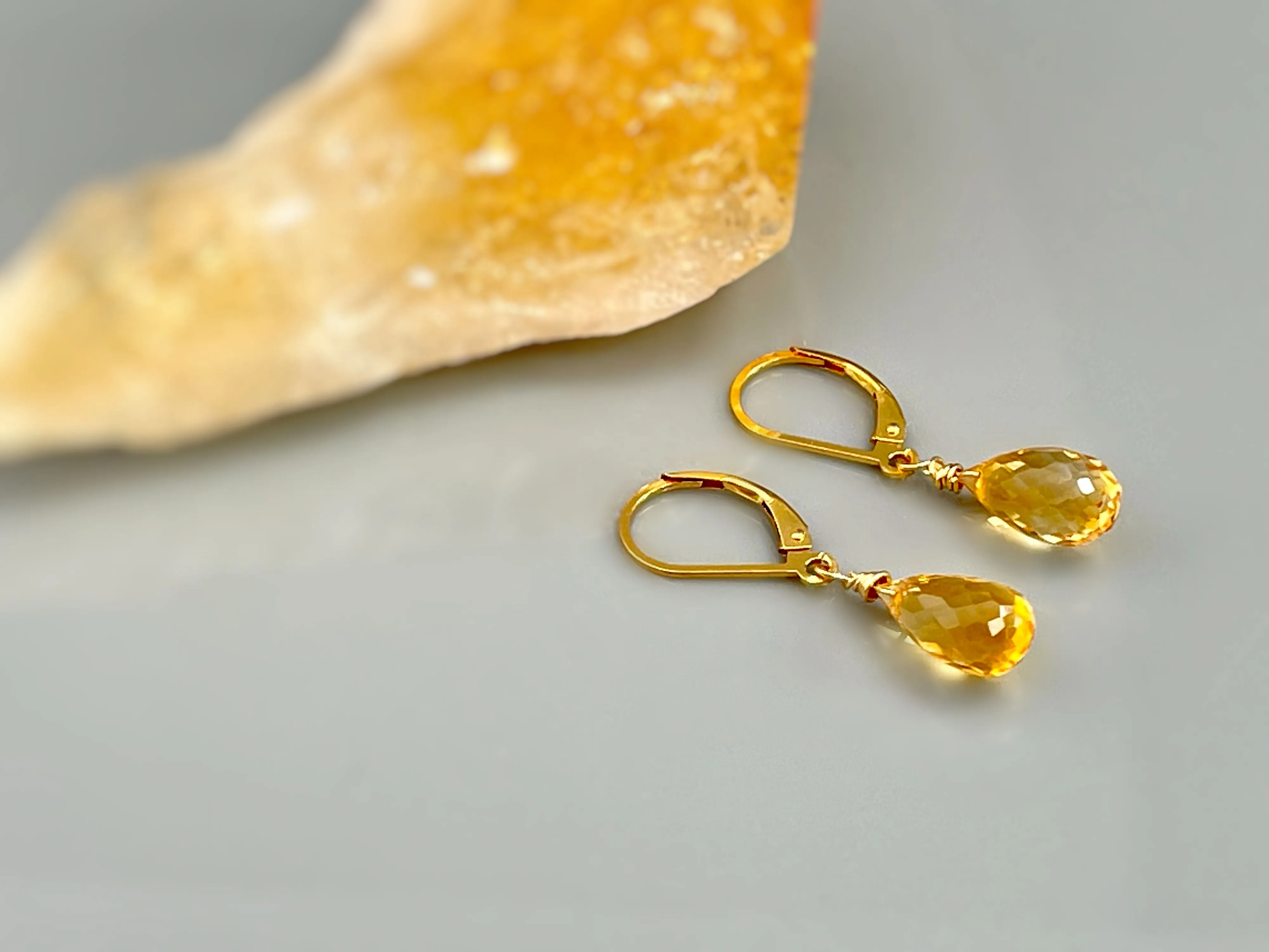 Sparkling Citrine Earrings