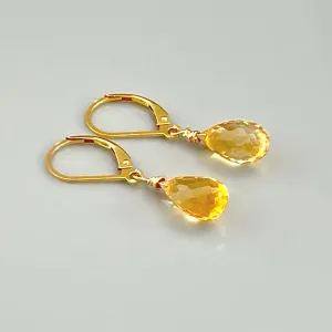 Sparkling Citrine Earrings