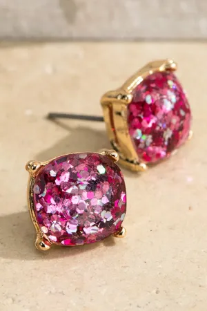 Sparkling Glittery Stud Earring