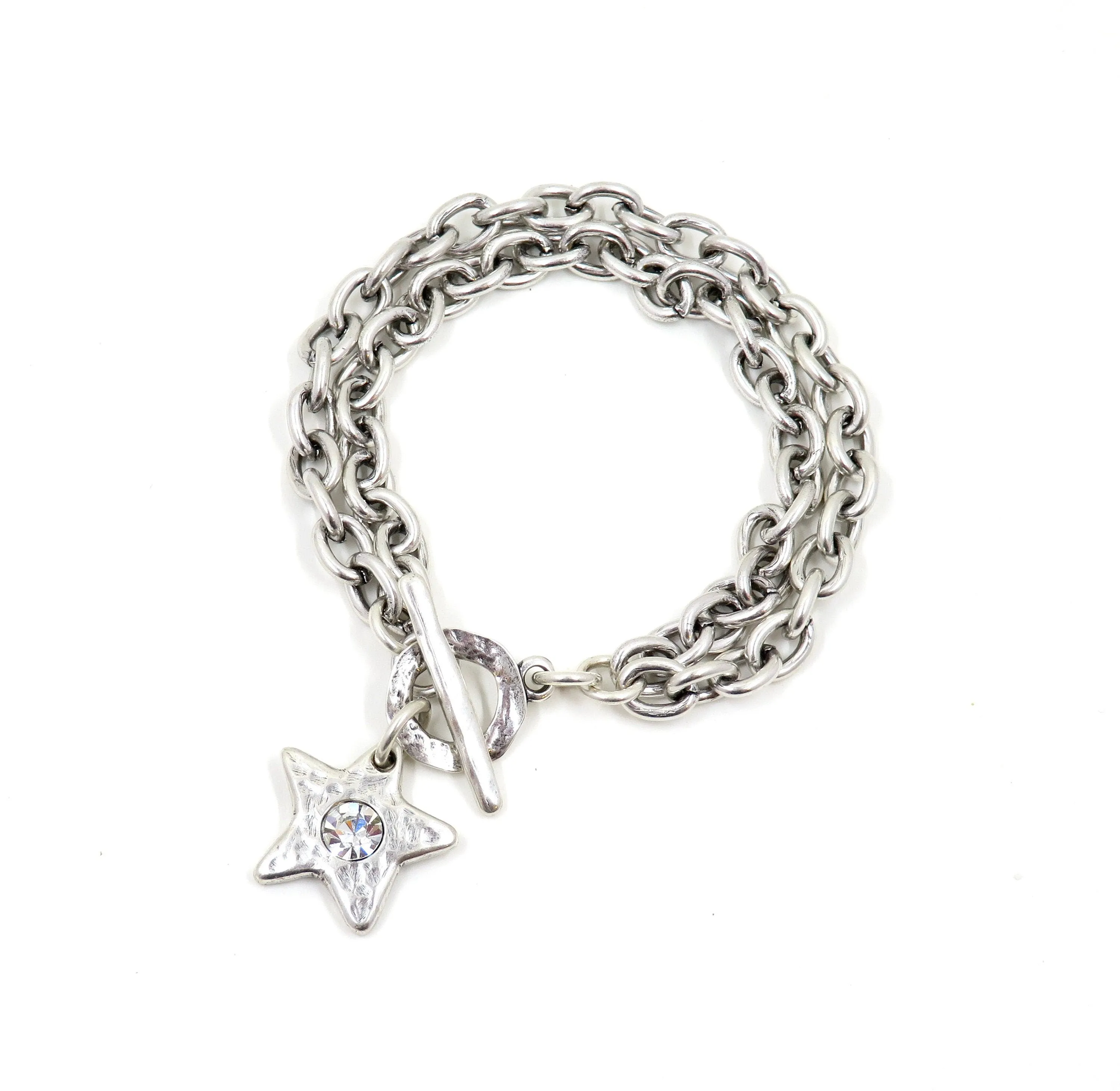 Sparkling Silver Star Necklace