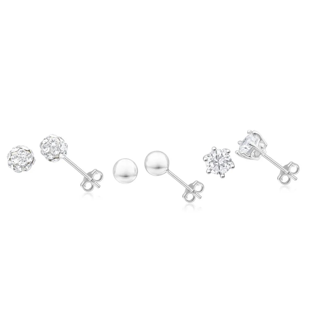 Sterling Silver Crystal   Cubic Zirconia Jewellery Set