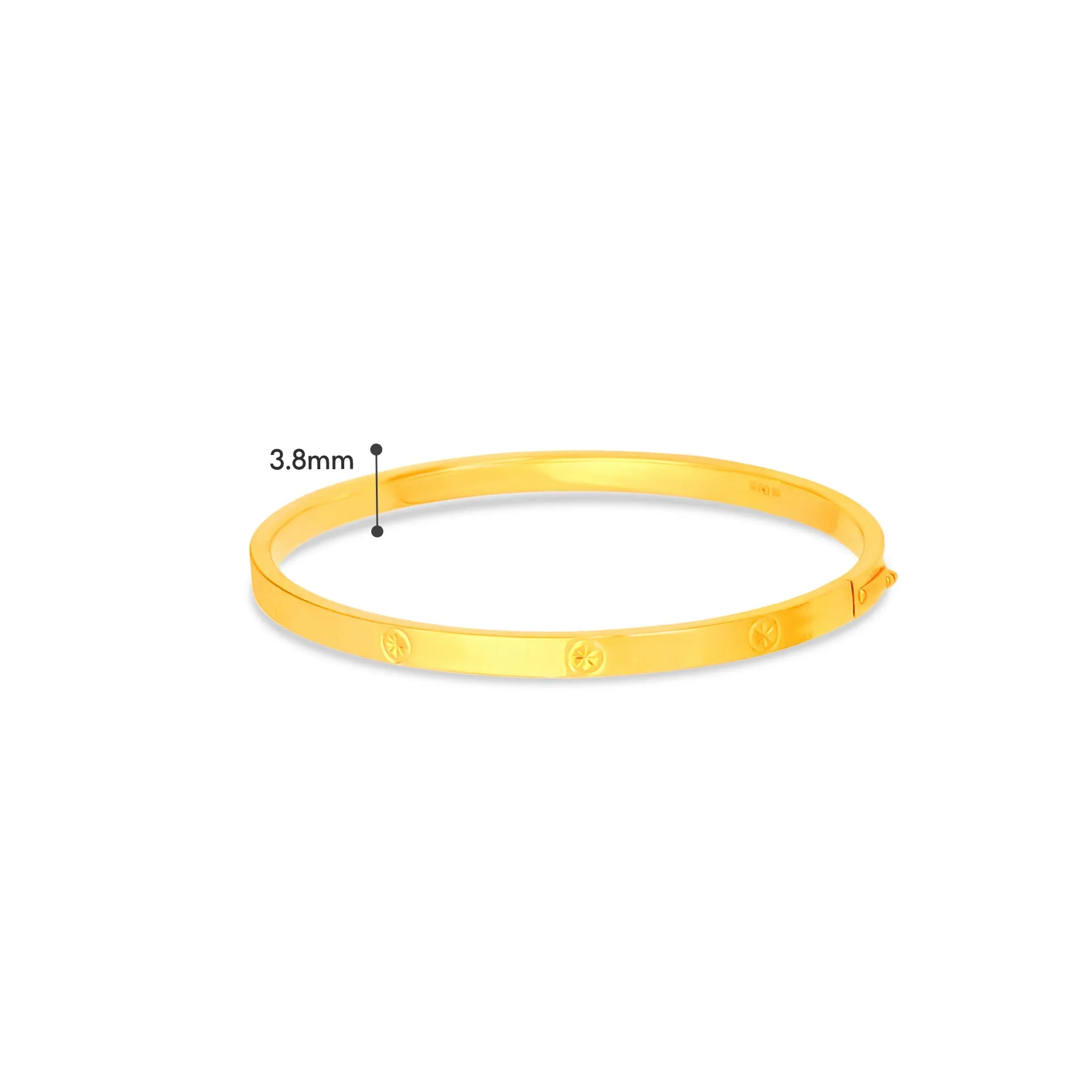 TAKA Jewellery 999 Pure Gold 5G Bangle