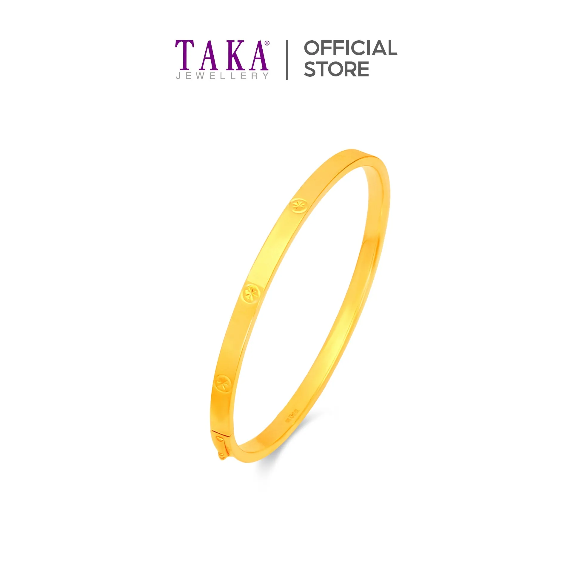 TAKA Jewellery 999 Pure Gold 5G Bangle