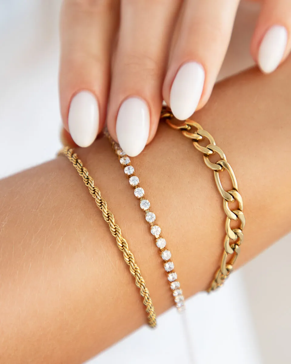 Tennis Bracelet (Gold)