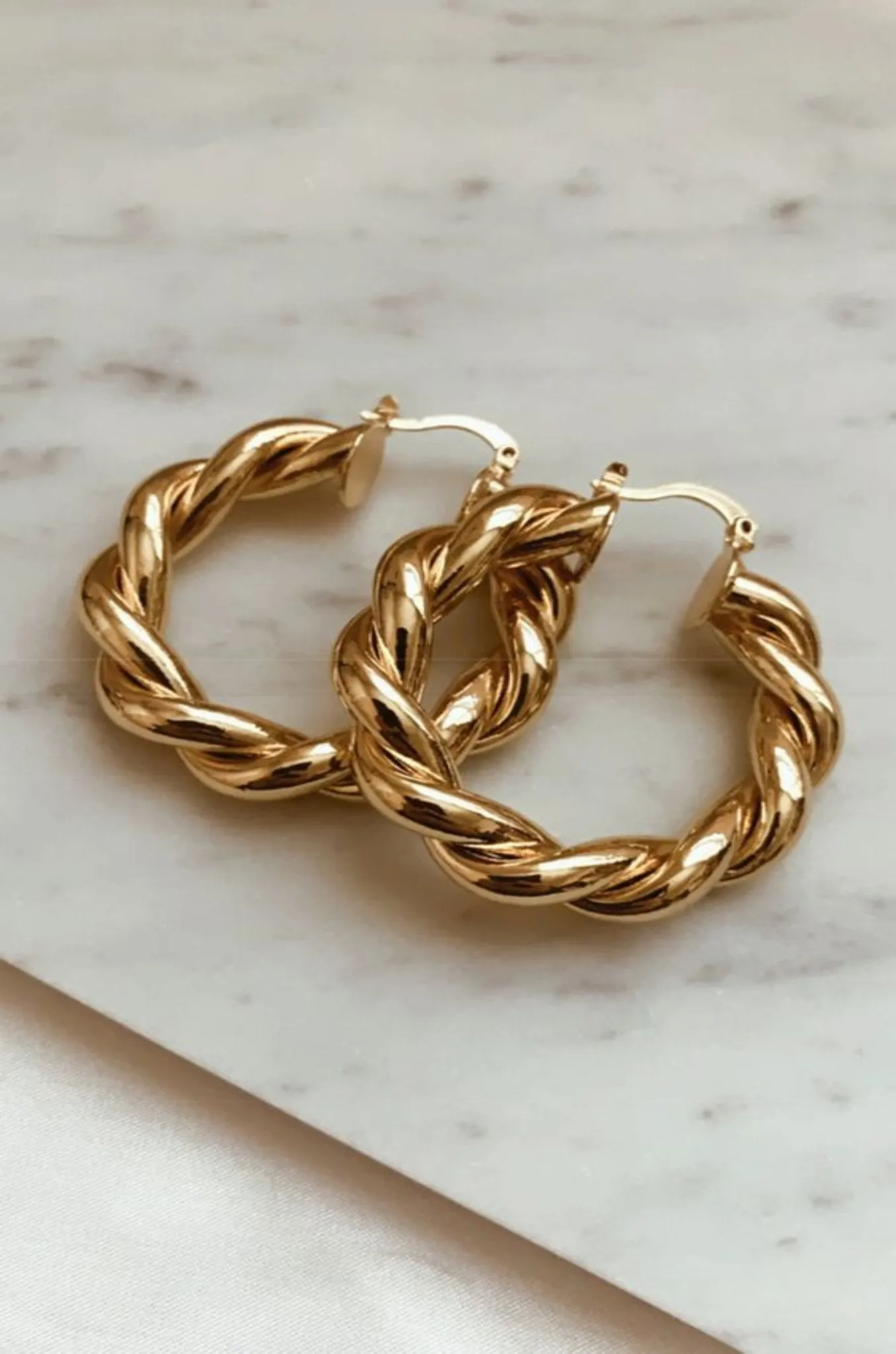 Twisted Love Hoop Earrings