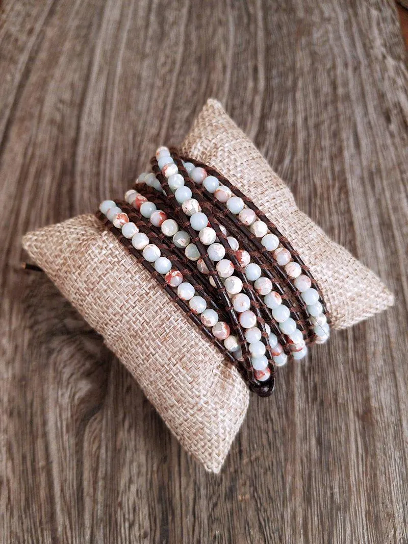 Wrap Bracelet - Shoushan Stone