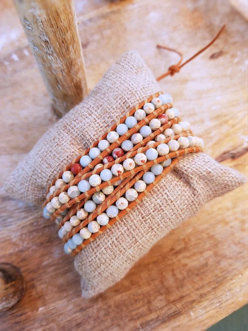 Wrap Bracelet - Shoushan Stone