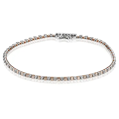 ZB822 Bracelet in 14k Gold with Diamonds